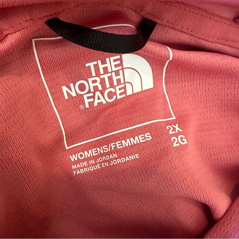 The North Face Women’s Rose Pink Hooded Pullover Dri-Fit Top Size XXL 2XL - Picture 5 of 6